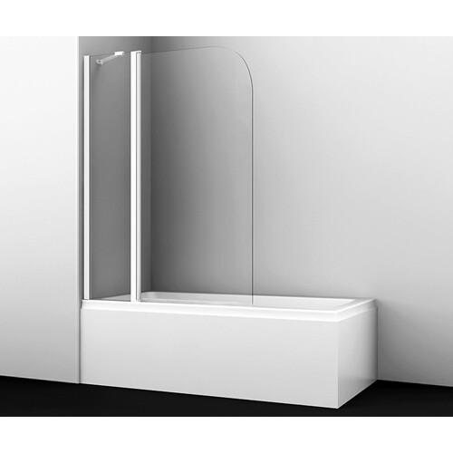 Душевая штора WasserKraft Leine 35P02-110 White Fixed